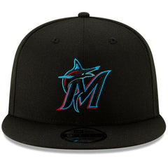 Miami Marlins Team Color 9FIFTY Snapback Hat Black