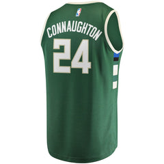 Pat Connaughton Milwaukee Bucks Fast Break Replica Jersey - Icon Edition - Hunter Green for sale