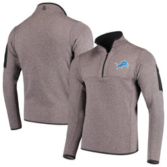 Detroit Lions Antigua Fortune Quarter-Zip Pullover Jacket - Charcoal outlet