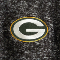 Green Bay Packers Antigua Fortune Quarter-Zip Pullover Jacket - Heather Black for sale