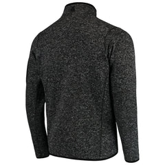Philadelphia Eagles Antigua Fortune Quarter-Zip Pullover Jacket - Heather Black cheap