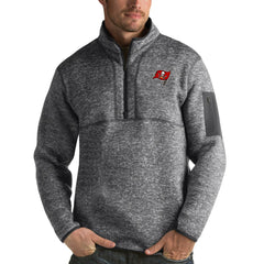 Tampa Bay Buccaneers Antigua Fortune Quarter-Zip Pullover Jacket - Charcoal on sale