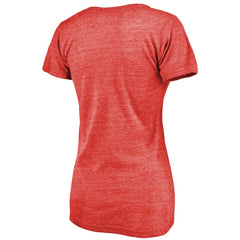 Martin Brodeur New Jersey Devils Fanatics Women's Hall of Fame V-Neck Tri-Blend T-Shirt - Red T-shirts