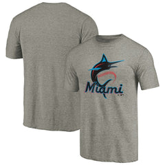 Miami Marlins Primary Logo T-Shirt Gray