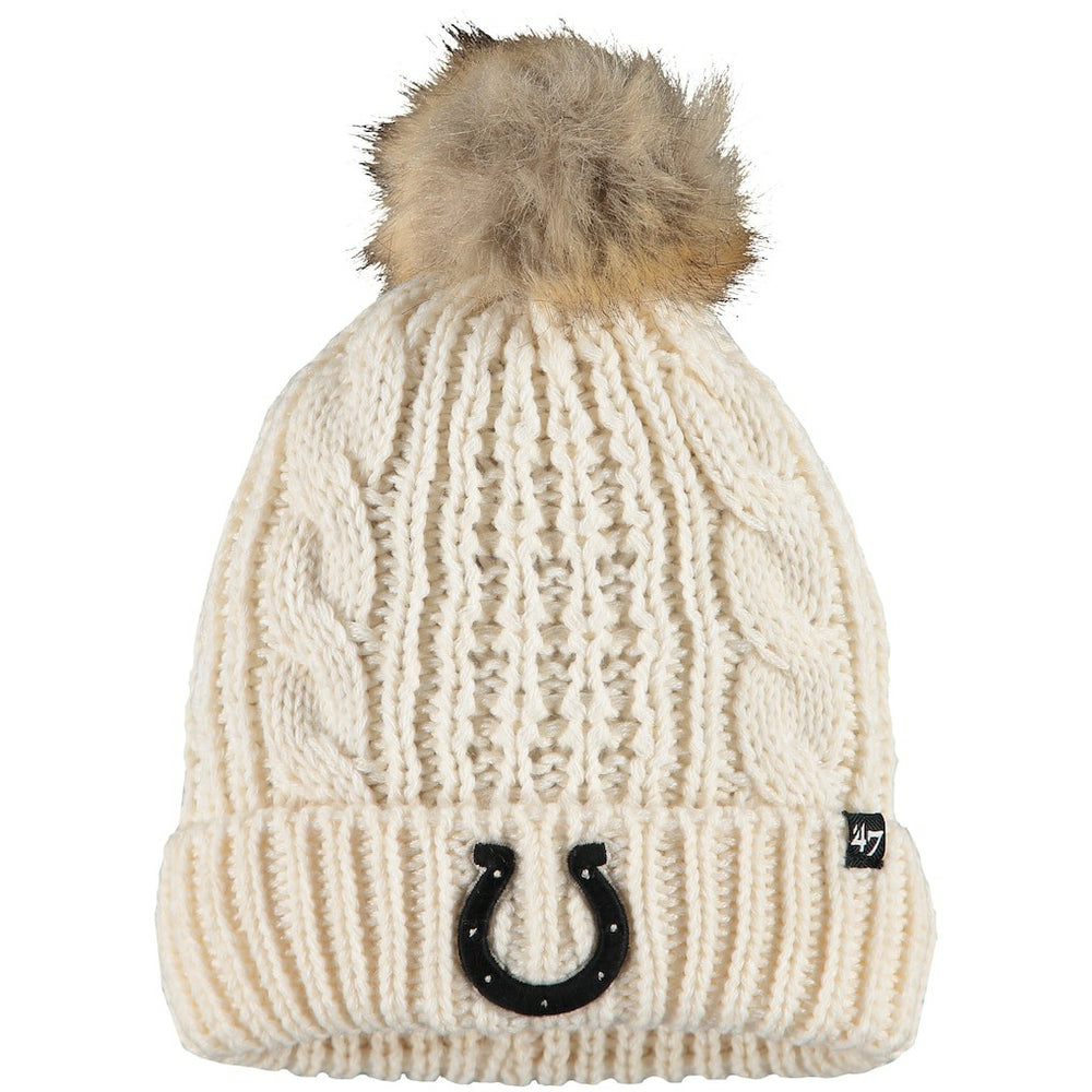 Indianapolis Colts '47 Women's Meeko Cuffed Knit Hat - Cream for sale