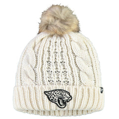Jacksonville Jaguars '47 Women's Meeko Cuffed Knit Hat With Pom - Cream cheap