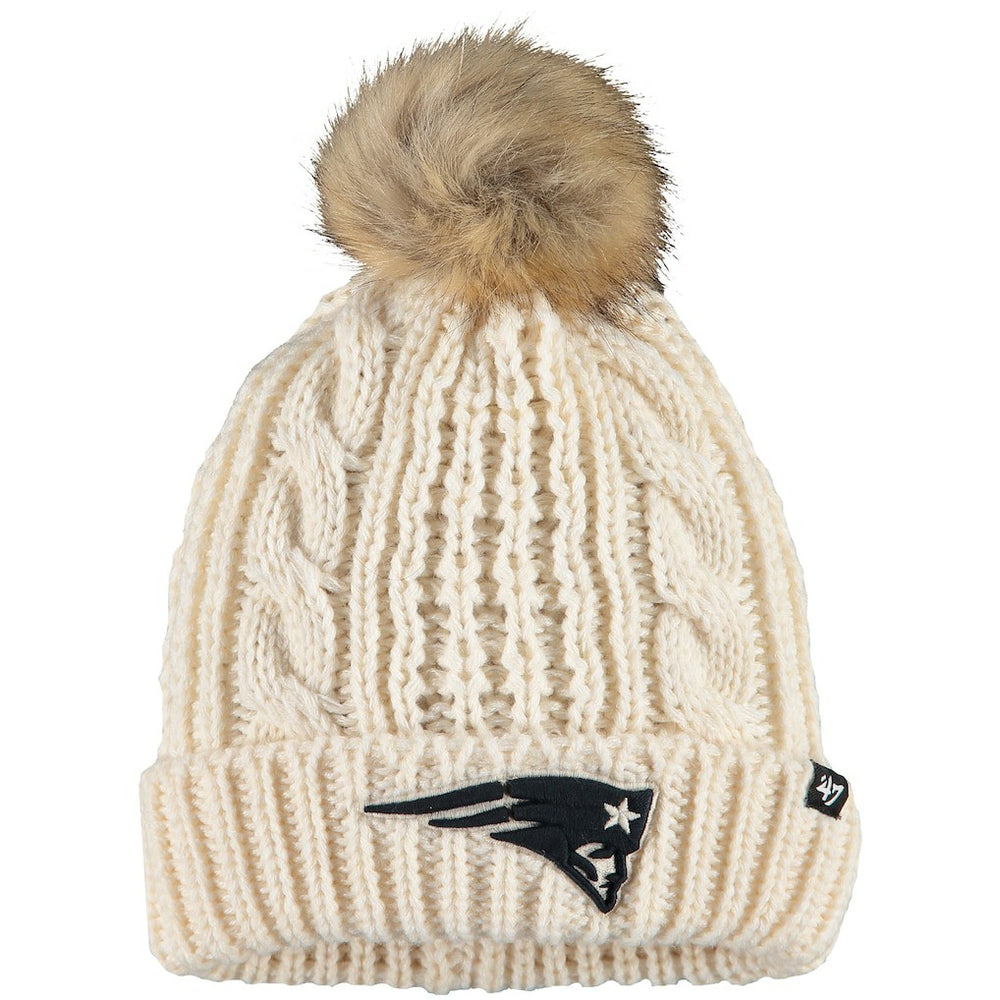 New England Patriots '47 Women's Meeko Cuffed Knit Hat - Cream cheap