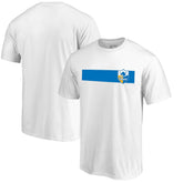 Los Angeles Chargers Vintage Rugby Stripe T-Shirt - White sale