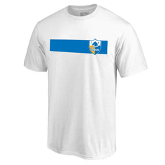 Los Angeles Chargers Vintage Rugby Stripe T-Shirt - White sale