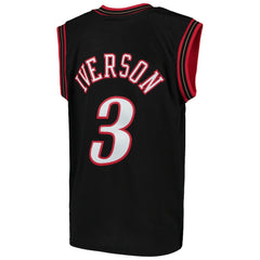 Allen Iverson Philadelphia 76ers Youth Hardwood Classics Swingman Throwback Jersey - Black cheap