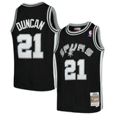 Tim Duncan San Antonio Spurs Youth Swingman Throwback Jersey - Black shop