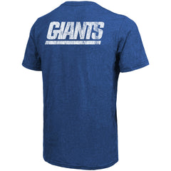 New York Giants Majestic Threads Tri-Blend Pocket T-Shirt - Heathered Royal cheap