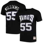Jason Williams Sacramento Kings Hardwood Classics Team Name & Number T-Shirt - Black cheap