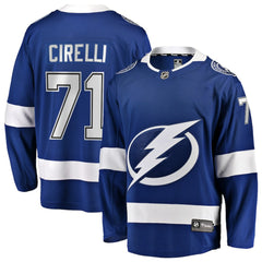 Anthony Cirelli Tampa Bay Lightning Fanatics Home Breakaway Player Jersey - Blue Jerseys
