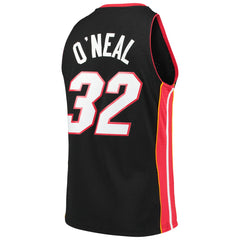 Shaquille O'Neal Miami Heat Hardwood Classics Swingman Jersey - Black discount
