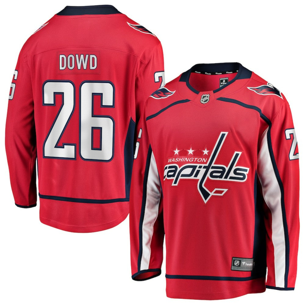 Nic Dowd Washington Capitals Fanatics Home Breakaway Player Jersey - Red Jerseys