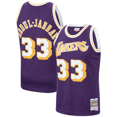 Kareem Abdul-Jabbar Los Angeles Lakers Hardwood Classics Swingman Jersey - Purple online