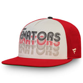 Ottawa Senators Fanatics True Classic Snapback Hat - Cream/Red Hats