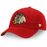 Chicago Blackhawks Fanatics Core Vintage Fundamental Adjustable Hat - Red Hats