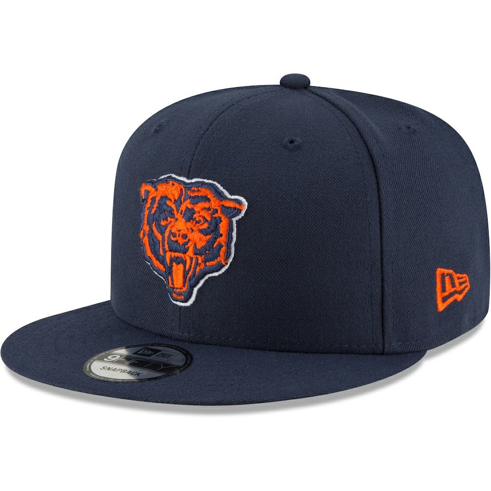Chicago Bears New Era Head Basic 9FIFTY Adjustable Snapback Hat - Navy discount
