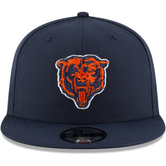 Chicago Bears New Era Head Basic 9FIFTY Adjustable Snapback Hat - Navy discount