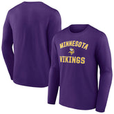 Minnesota Vikings Victory Arch Long Sleeve T-Shirt - Purple on sale