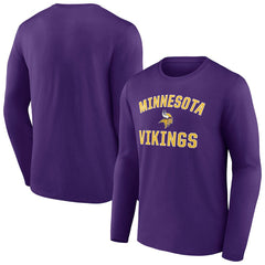 Minnesota Vikings Victory Arch Long Sleeve T-Shirt - Purple on sale