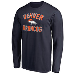 Denver Broncos Victory Arch Long Sleeve T-Shirt - Navy for sale
