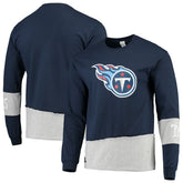 Tennessee Titans Refried Apparel Sustainable Upcycled Angle Long Sleeve T-Shirt - Navy/Gray discount