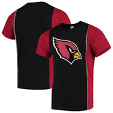 Arizona Cardinals Refried Apparel Sustainable Upcycled Split T-Shirt - Black/Cardinal sale