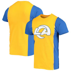 Los Angeles Rams Refried Apparel Sustainable Upcycled Split T-Shirt - Gold/Royal cheap