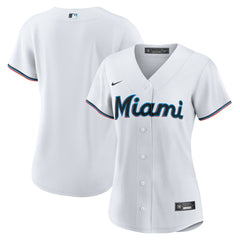 Miami Marlins Women's Replica Team Jersey White
