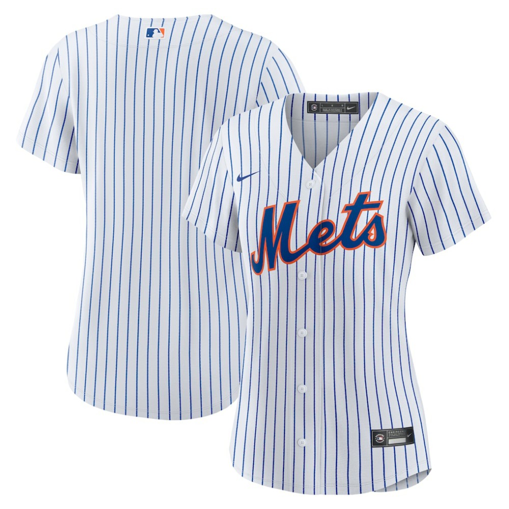 New York Mets Women's Home Replica Team Jersey White