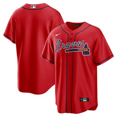 Atlanta Braves Alternate Replica Team Jersey Red