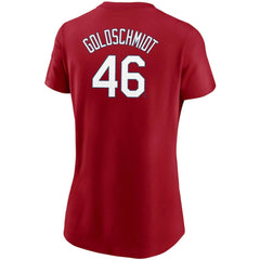 Paul Goldschmidt St. Louis Cardinals Women's Name & Number T-Shirt Red