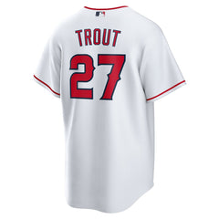 Mike Trout Los Angeles Angels Home Replica Player Name Jersey White