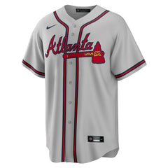 Ronald Acuna Jr. Atlanta Braves Road Replica Player Name Jersey Gray