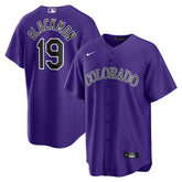 Charlie Blackmon Colorado Rockies Alternate Replica Player Name Jersey Purple
