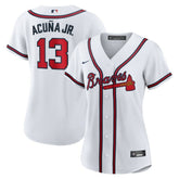 Ronald Acuna Jr. Atlanta Braves Women's Home Replica Player Jersey White