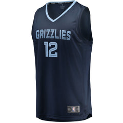 Ja Morant Memphis Grizzlies Replica Fast Break Jersey Navy - Icon Edition on sale