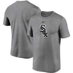 Chicago White Sox Team Large Logo Legend Performance T-Shirt Gray