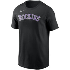 Colorado Rockies Team Wordmark T-Shirt Black