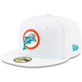 Miami Dolphins New Era Historic Omaha 59FIFTY Fitted Hat - White online