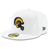 Los Angeles Rams New Era Historic Omaha 59FIFTY Fitted Hat - White on sale