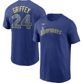 Ken Griffey Jr. Seattle Mariners Cooperstown Collection Name & Number T-Shirt Royal
