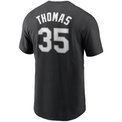 Frank Thomas Chicago White Sox Cooperstown Collection Name & Number T-Shirt Black