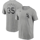 Frank Thomas Chicago White Sox Cooperstown Collection Name & Number T-Shirt Heathered Gray