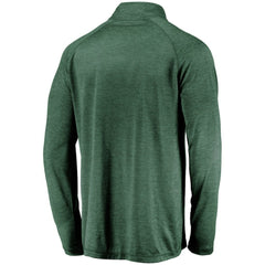 Athletics Iconic Striated Primary Logo Raglan Quarter-Zip Pullover Jacket Green