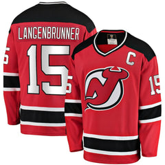 Jamie Langenbrunner New Jersey Devils Fanatics Premier Breakaway Retired Player Jersey - Red Jerseys