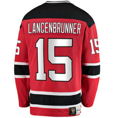 Jamie Langenbrunner New Jersey Devils Fanatics Premier Breakaway Retired Player Jersey - Red Jerseys